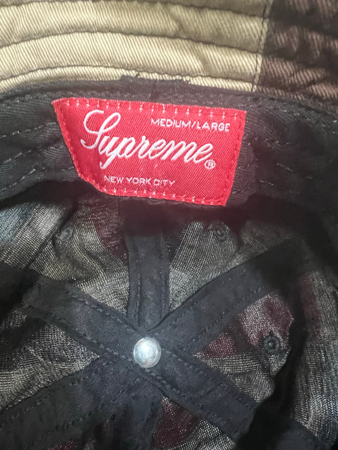 슈프림 패치워크 벨햇 M/L 상품이미지4