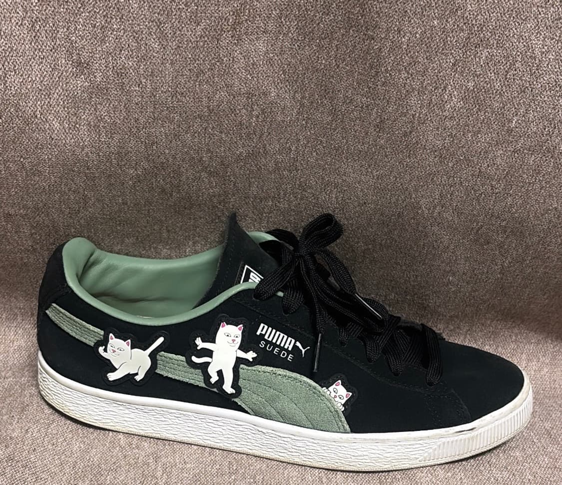 푸마 X 립앤딥 스웨이드 블랙 유칼립투스 상품이미지1