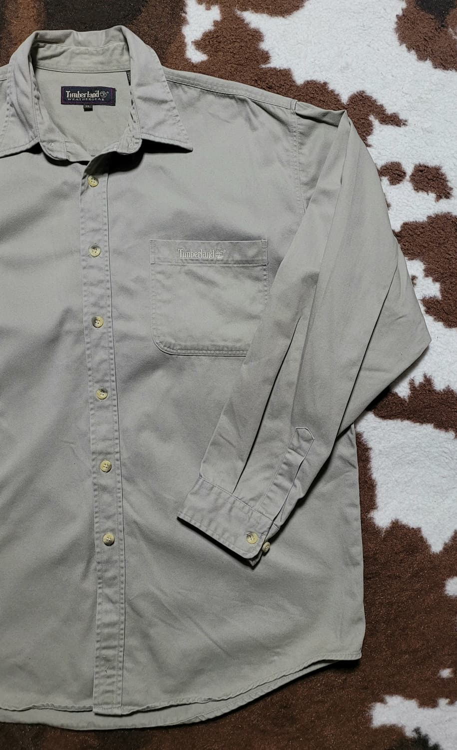 팀버랜드 남성용 카키 셔츠(XL) 상품이미지5