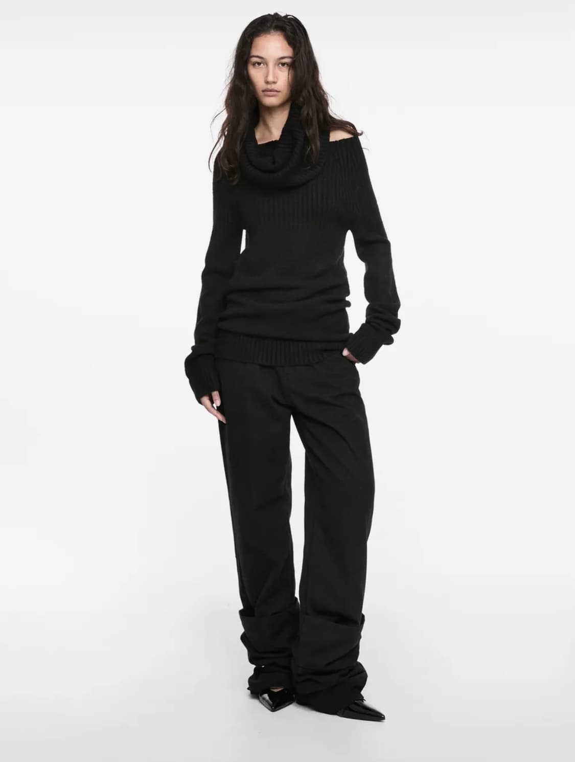 나체 reverse cotton pants Black (사이즈 2) 상품이미지3