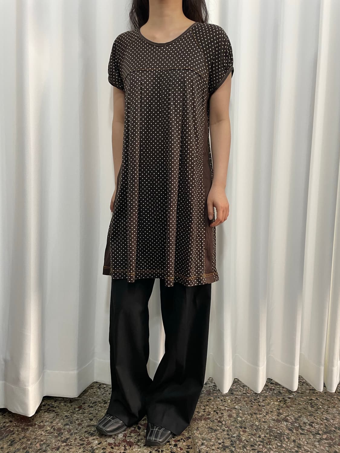 dot design dress  상품이미지3