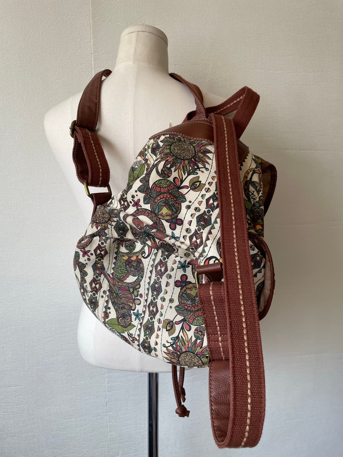 Sakroots Oriental Cloth Leather Backpack 상품이미지6