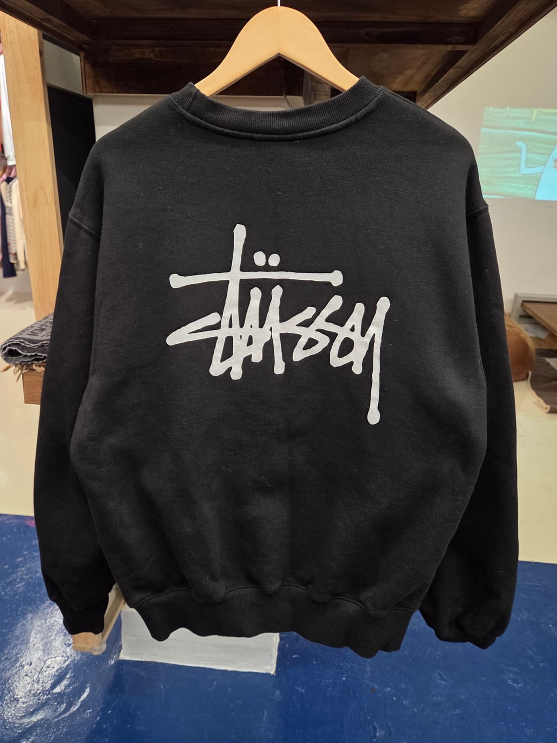 Stussy 스투시 스탁로고 맨투맨 상품이미지3