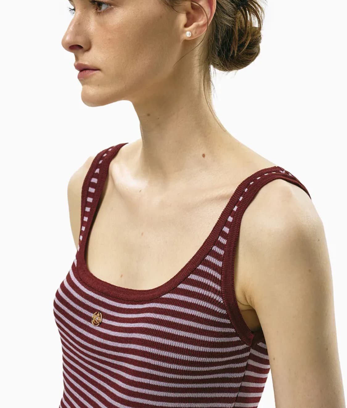 [새상품] archaic 아르카익 스트라이프 니트 슬리브리스 상품이미지6