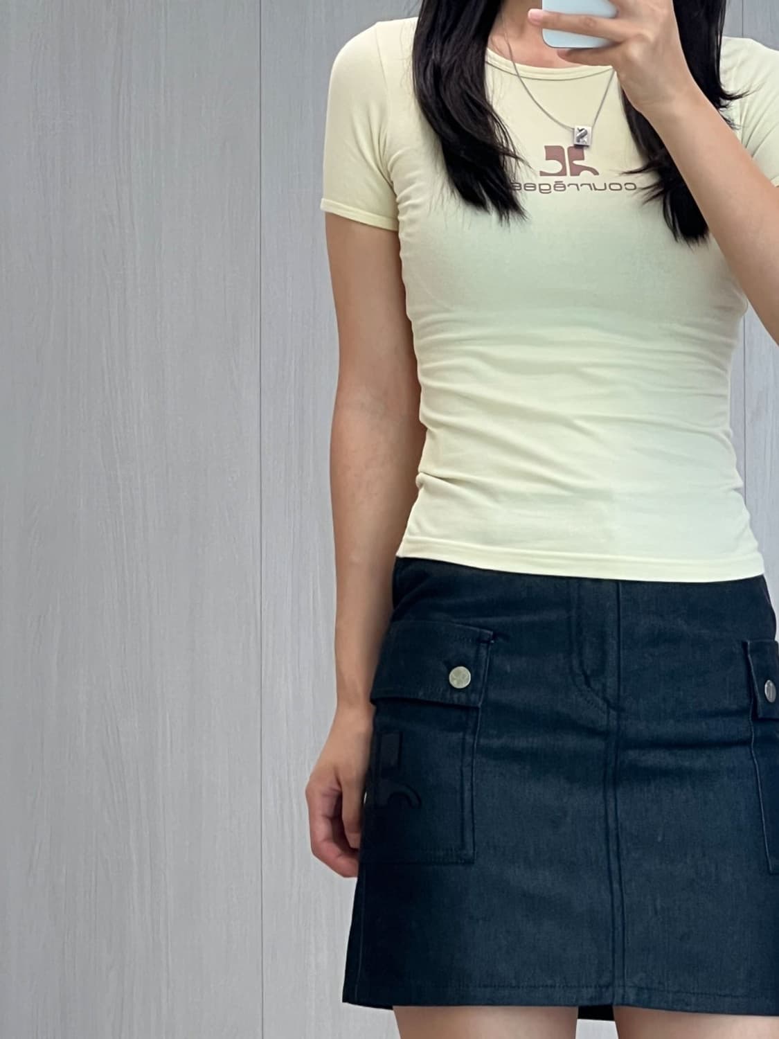 courreges / 꾸레쥬 버터 빅로고 반팔   상품이미지8