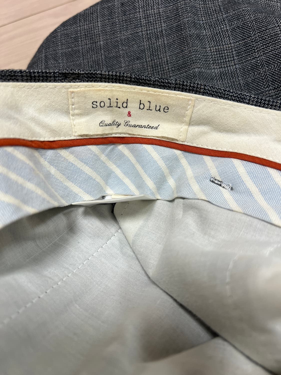 그레이 체크 슬랙스 팬츠 / 클래식 슬림핏 / 30 상품이미지9