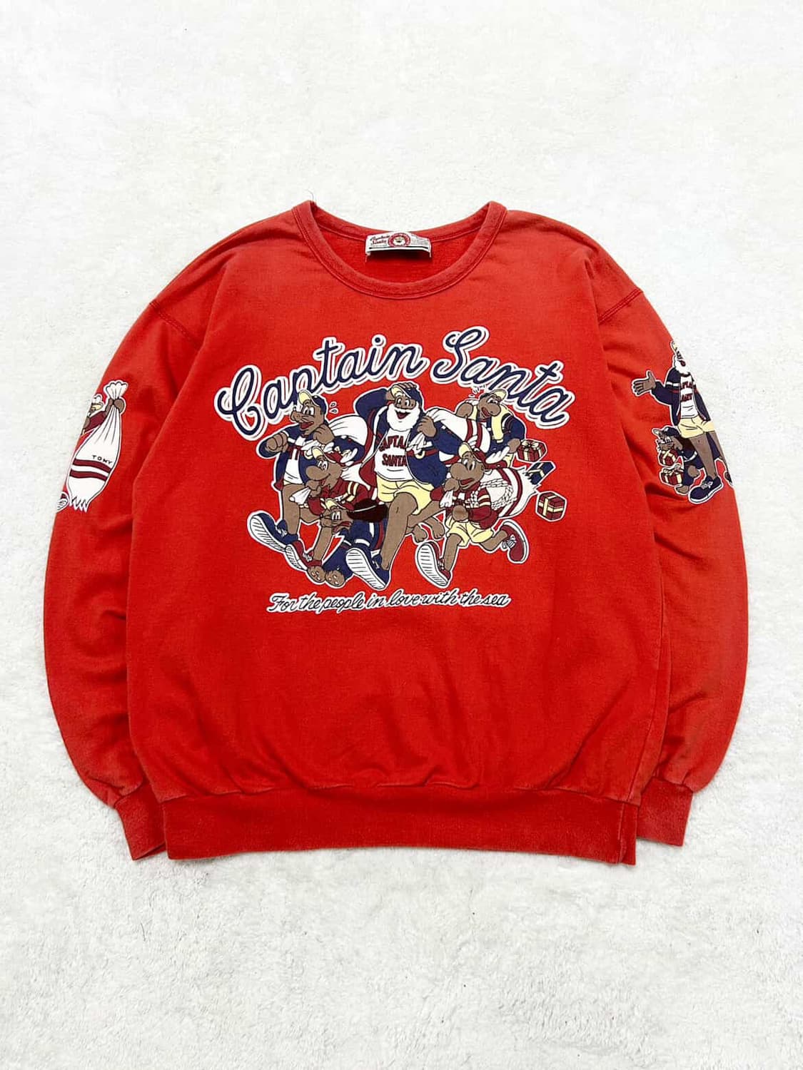 캡틴산타 프린팅 오렌지 맨투맨 상품이미지5