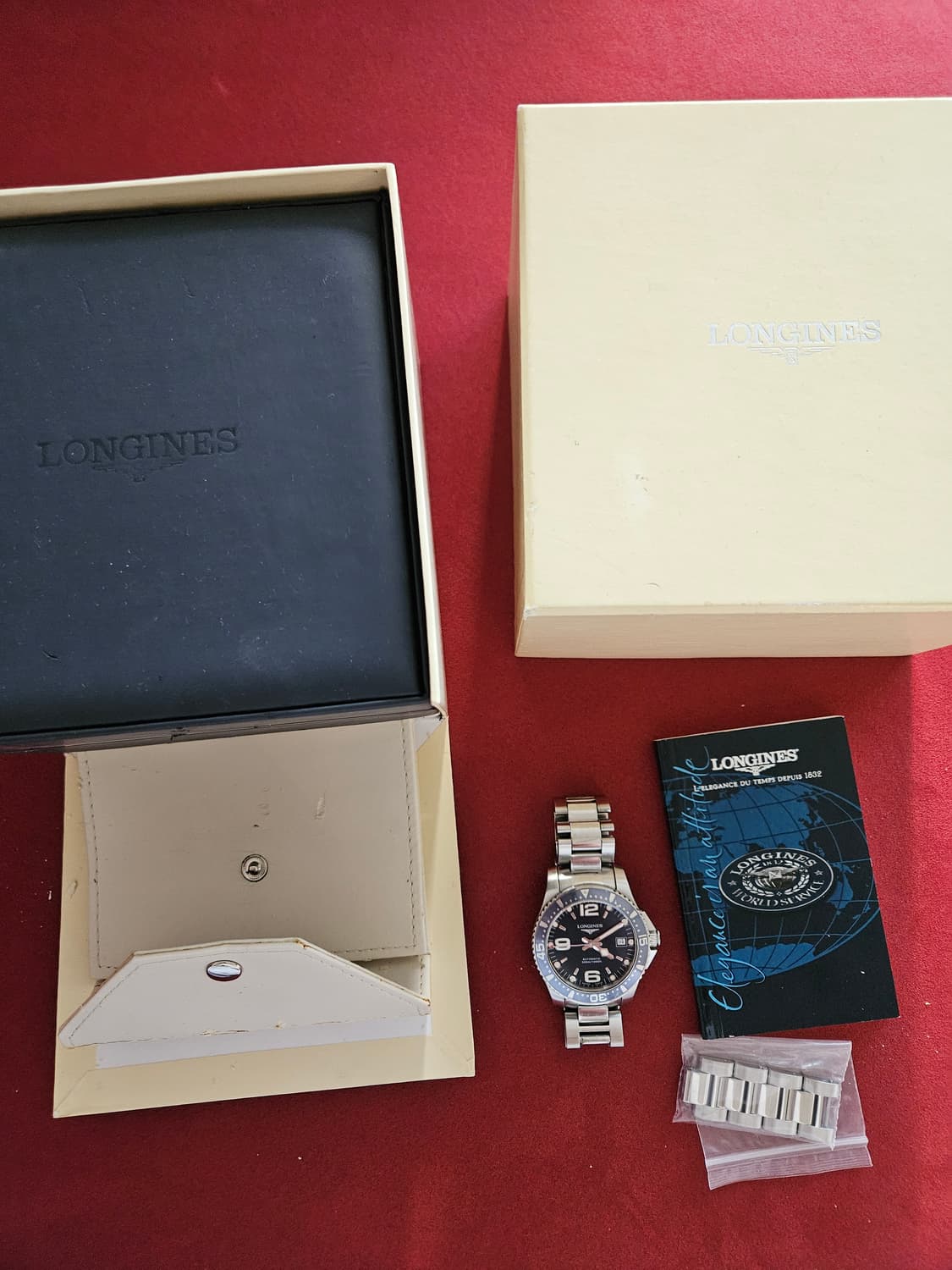 론진 하이드로콘퀘스트 오토메틱 39mm 청판 상품이미지8