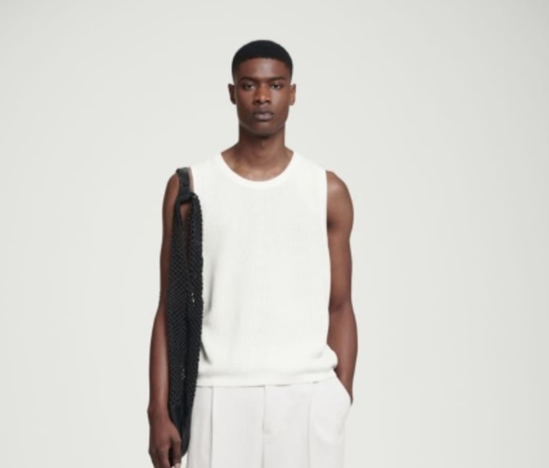 코스 니트 베스트 화이트 M 상품이미지1