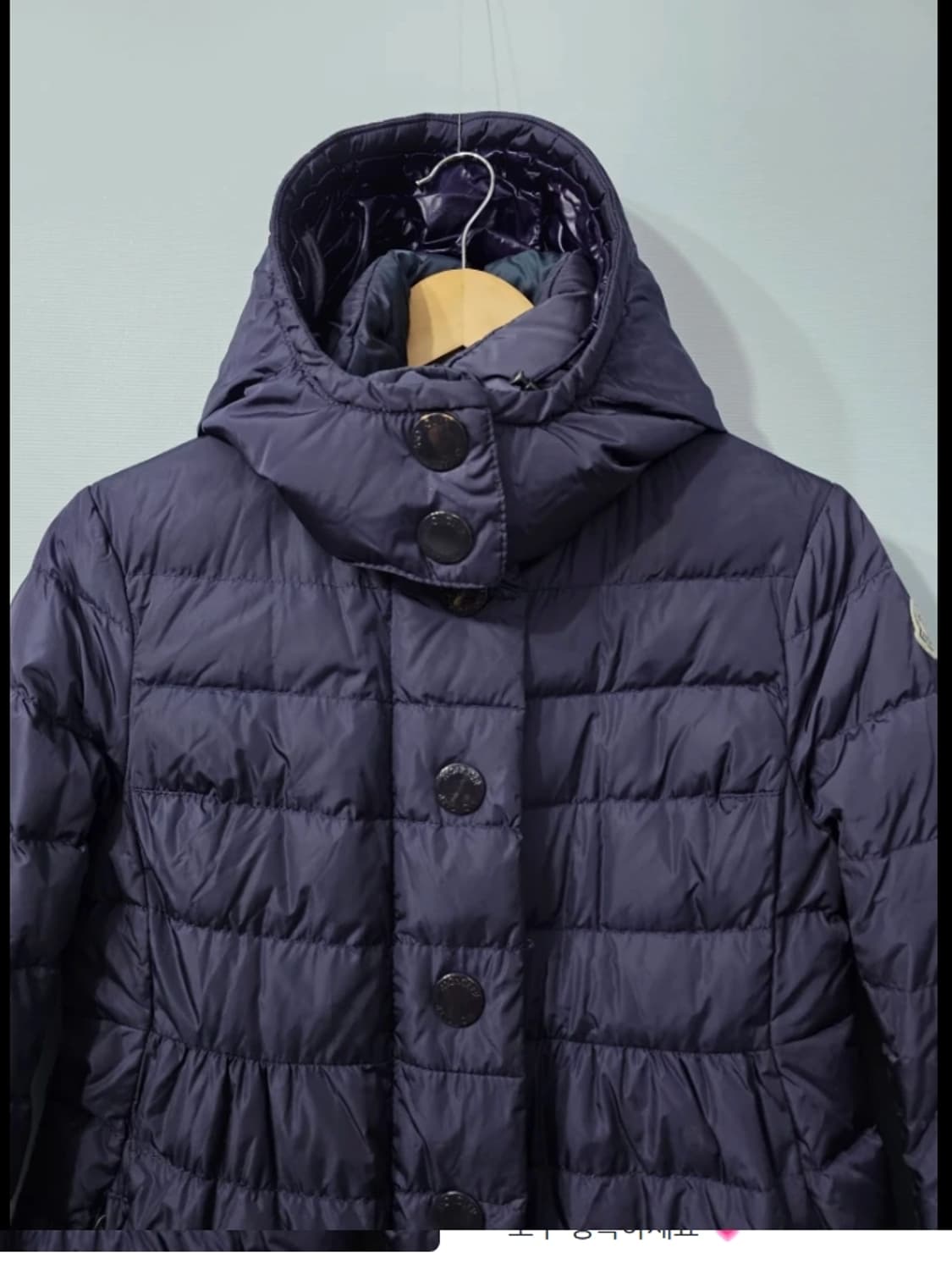 정품 몽클레어 여성 롱패딩 네이비 ~66 상품이미지7