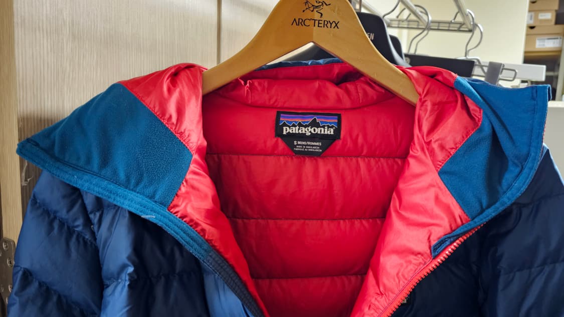 파타고니아 다운스웨터 후디 풀오버 big sure blue s(95-98 상품이미지9