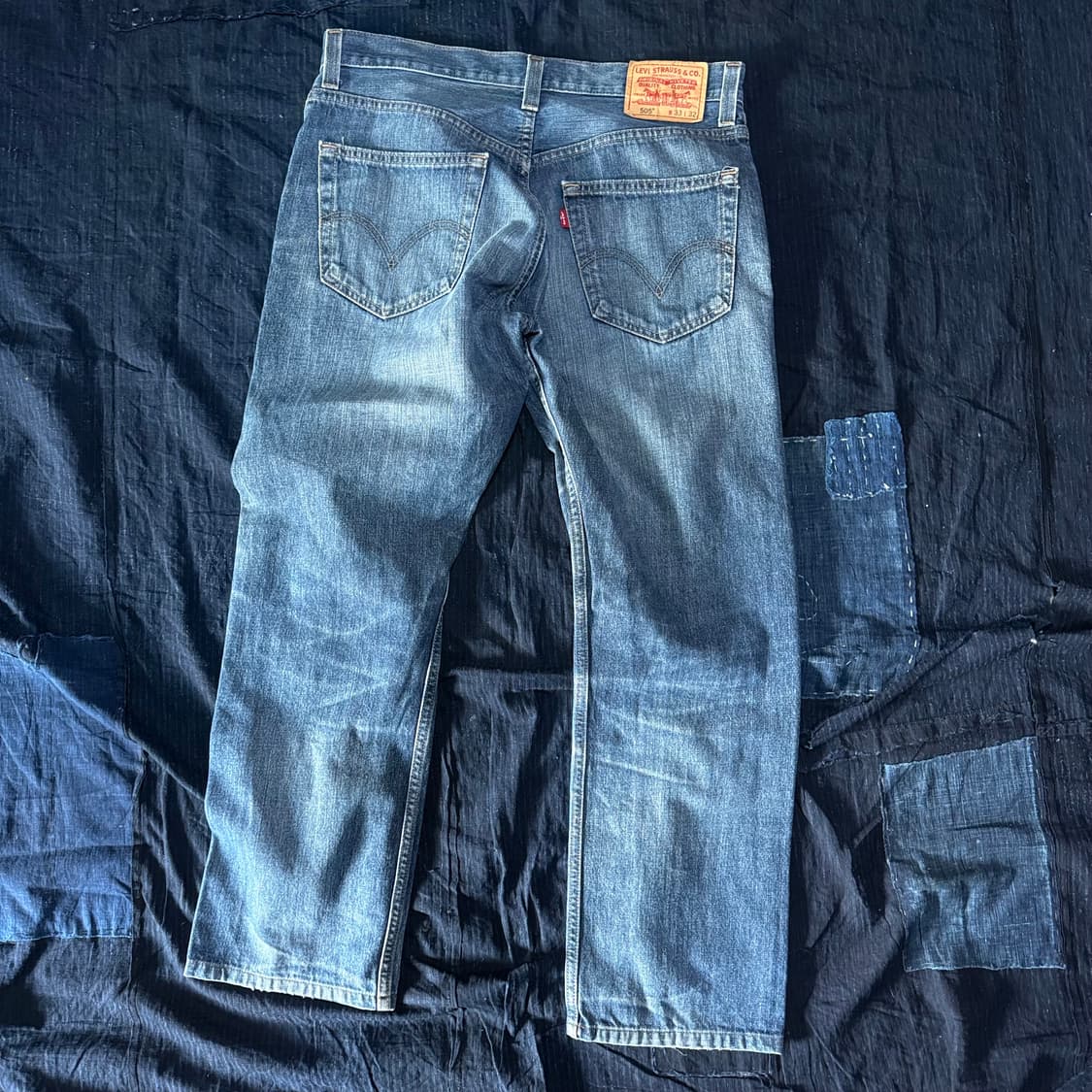 리바이스 505 레귤러핏 데님 팬츠 33 상품이미지6