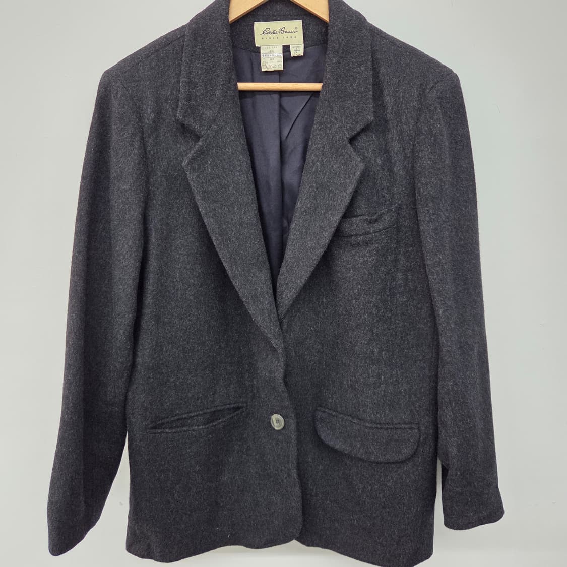 에디바우어 다크그레이 울 자켓 여L 상품이미지2