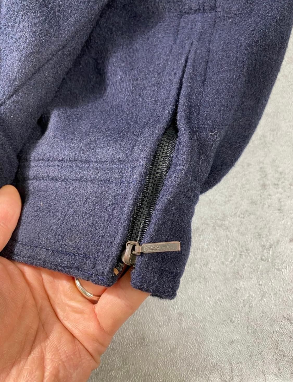 80s fransoise homme 아카이브 네이비 울자켓 m 상품이미지7