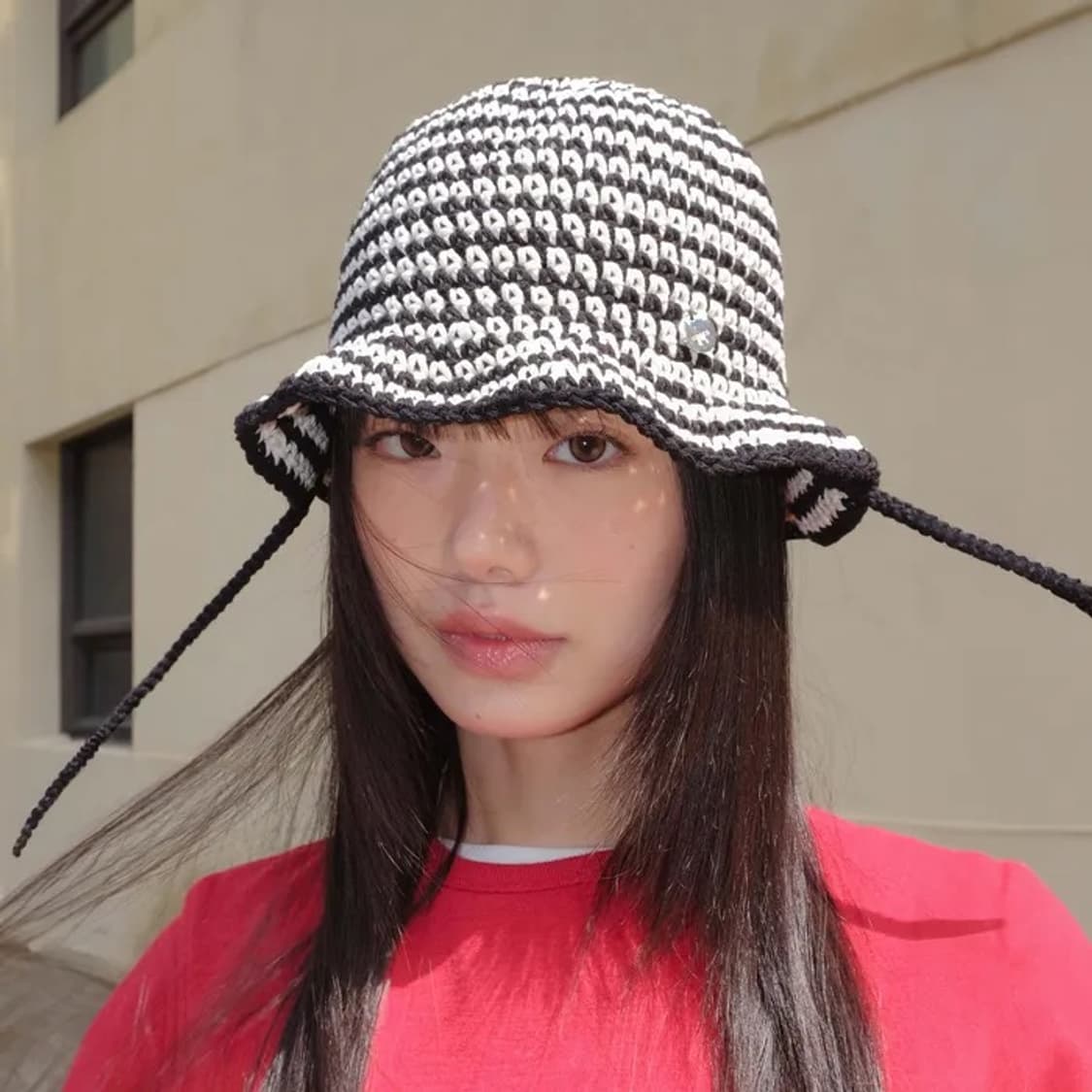 세셉 sseseb 스트라이프 버킷햇 뜨개 모자 상품이미지1
