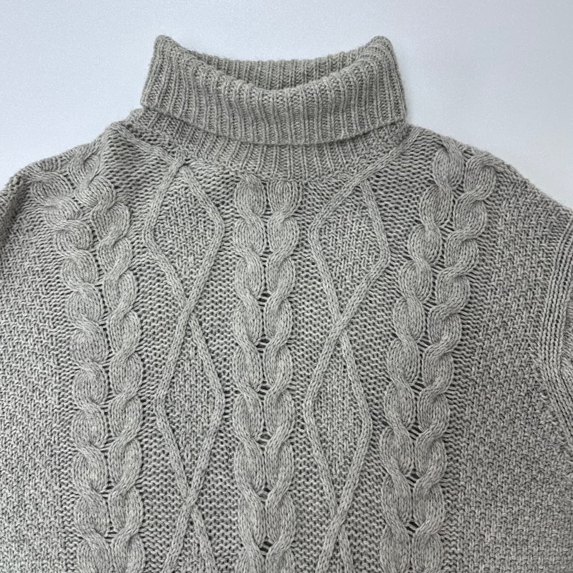 폴스미스 올드스쿨 폴라넥 케이블 니트 스웨터 XL J26 상품이미지10