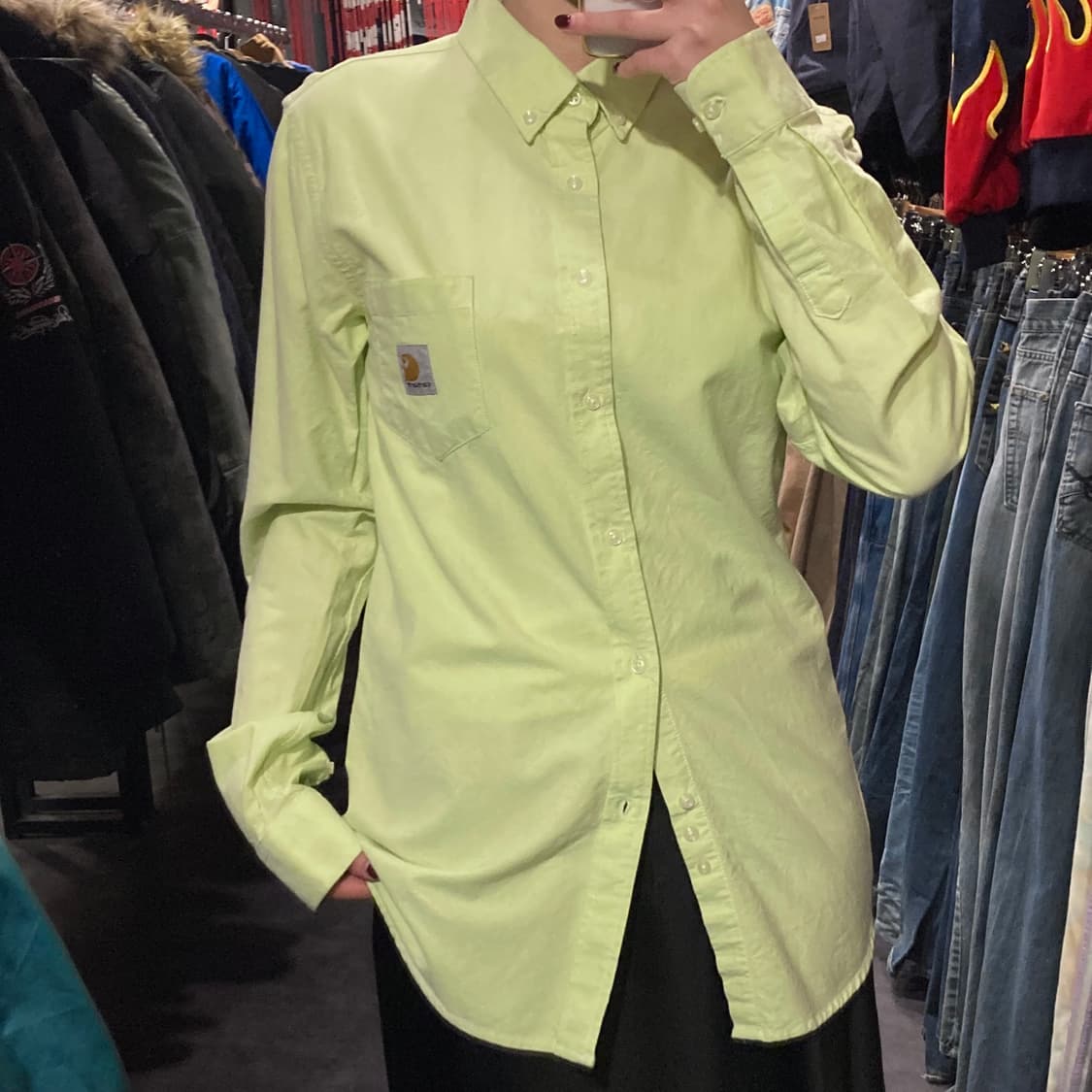 [IM] 칼하트 라이트 그린 긴팔셔츠 상품이미지2