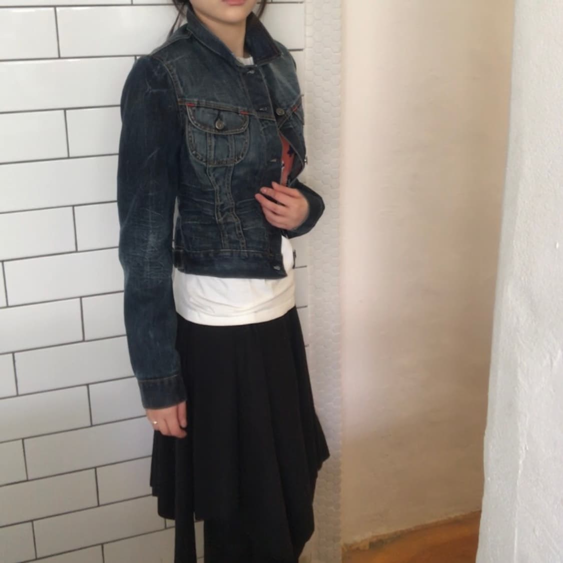 빈티지 다크워싱 데님 자켓 상품이미지3