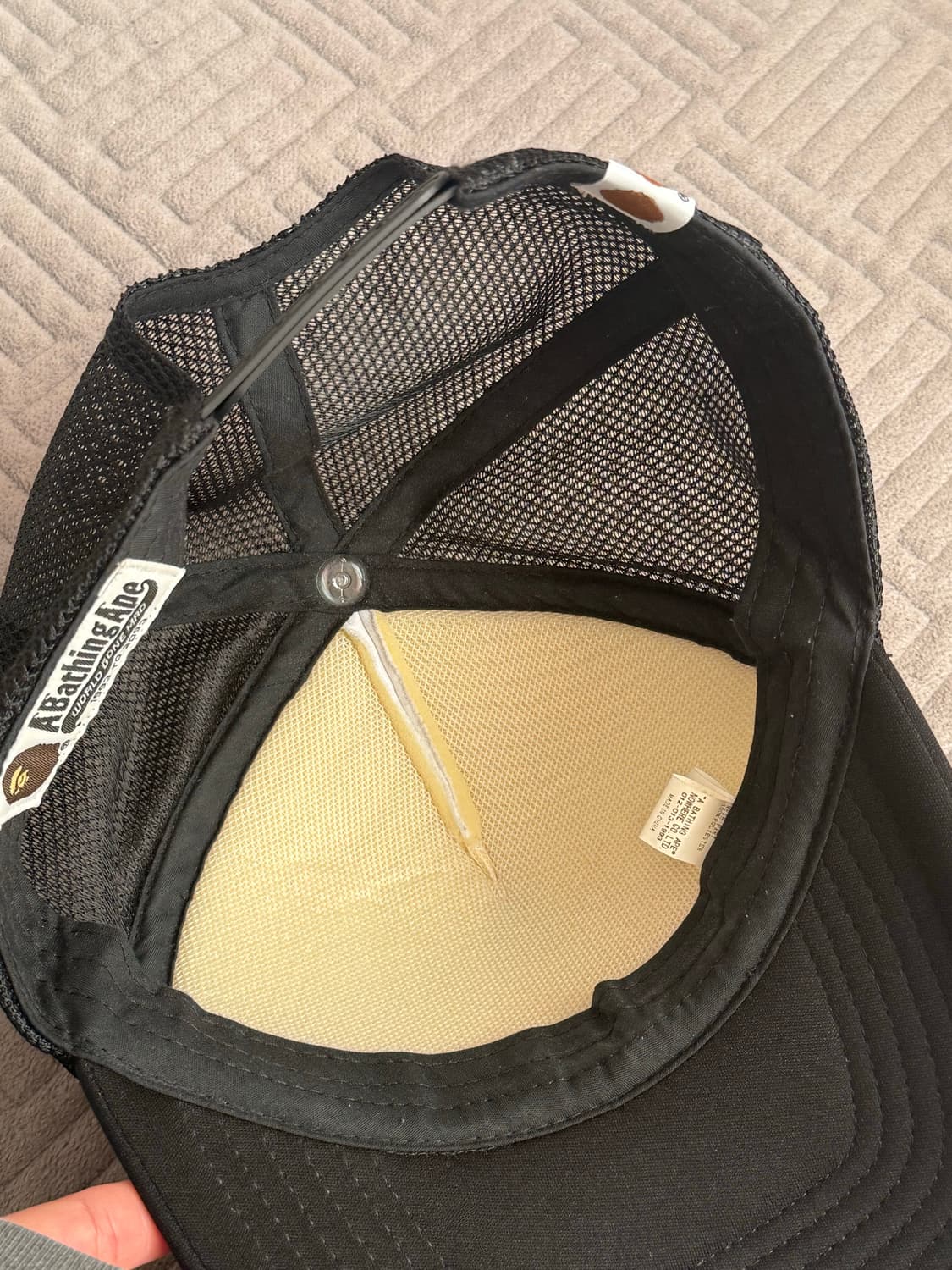 베이프 썸머백 메쉬 캡 블랙 모자 상품이미지2