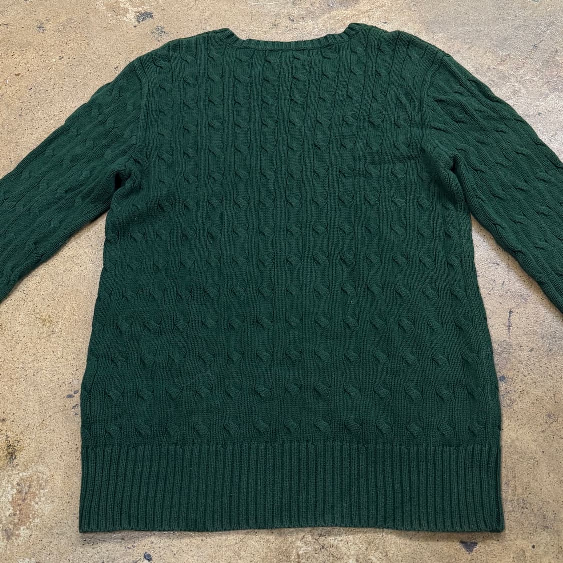 폴로 랄프로렌 그린 꽈배기 니트 가디건 상품이미지4