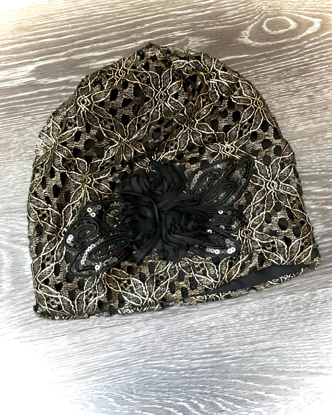Gold&Black flower lace binnie 상품이미지1