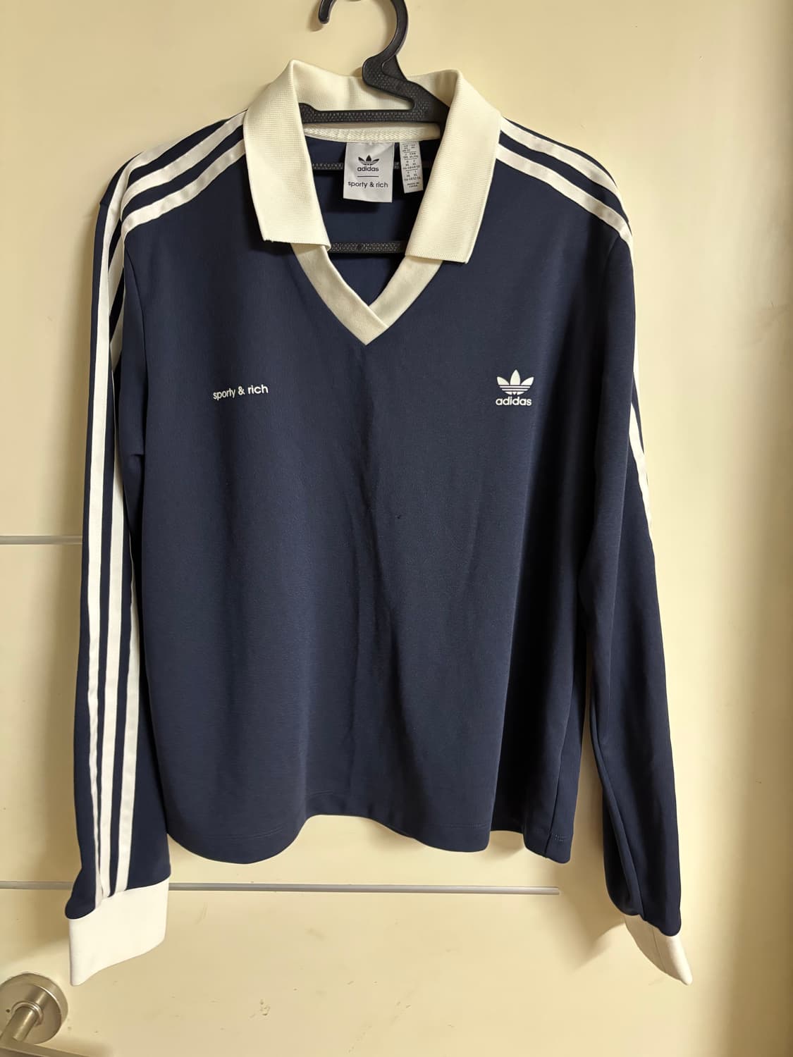 Adidas x Sporty&rich 콜라보 져지 탑 L 상품이미지4