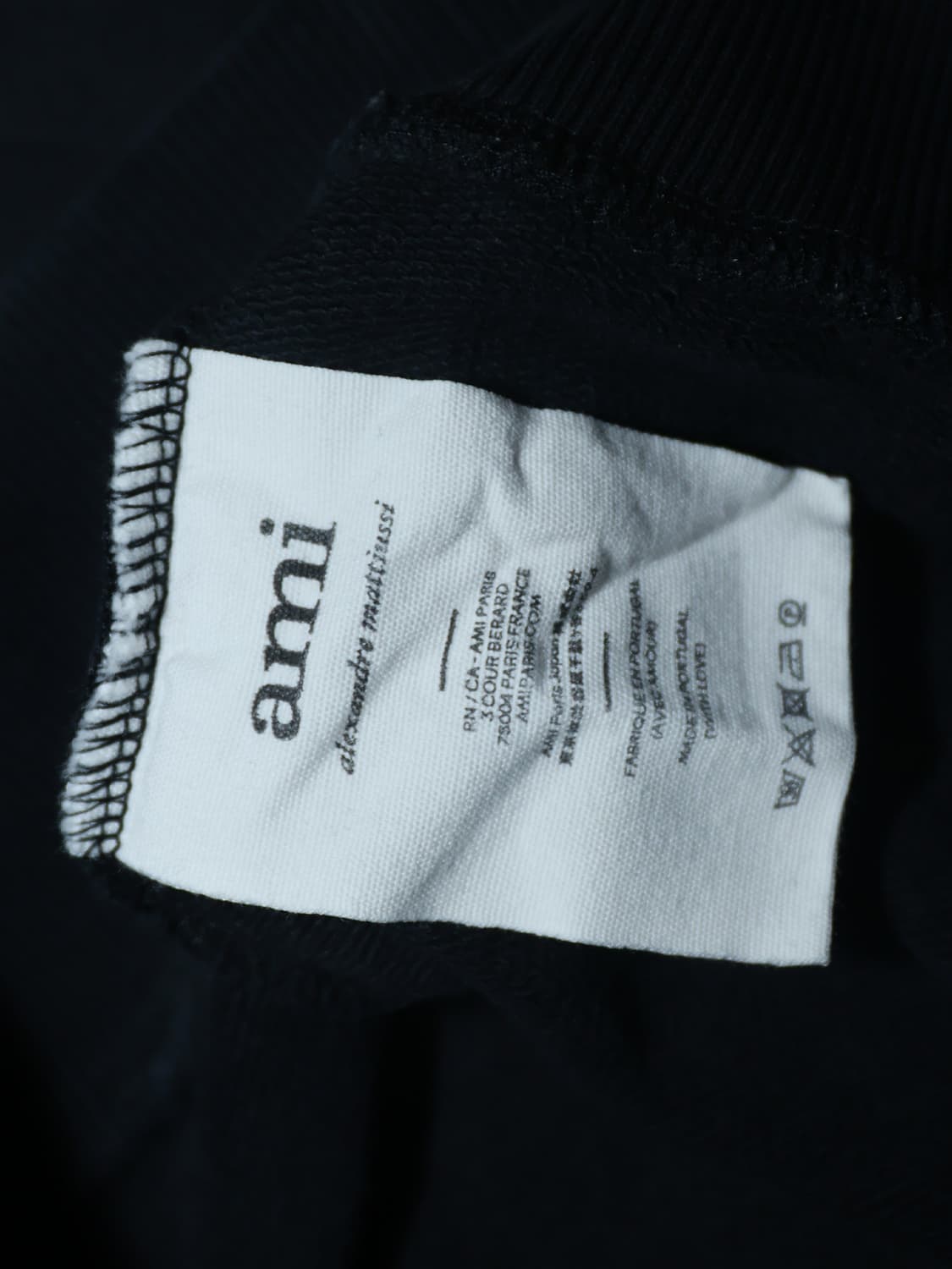 [정품]아미 스몰 하트 블랙 맨투맨 L 상품이미지5