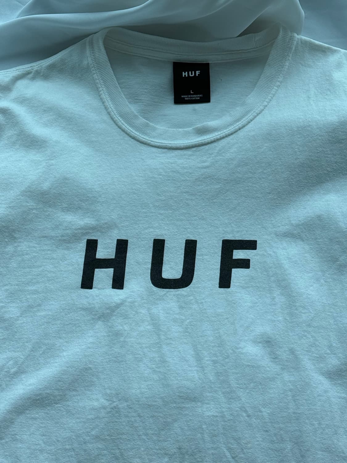 허프 HUF 로고 화이트 반팔 티셔츠 상품이미지8