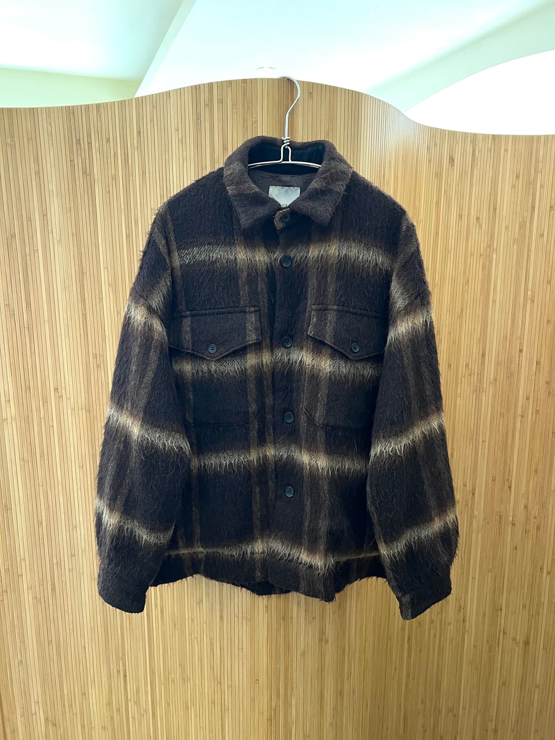 일본브랜드 lui's 모헤어 알파카 체크자켓 판매 japan made 상품이미지1