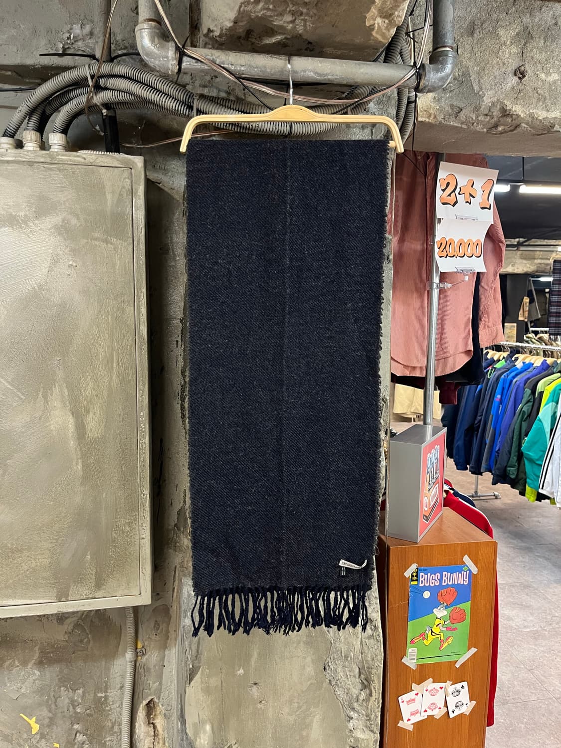 엠포리오 아르마니 머플러 네이비 #csz3076 상품이미지2