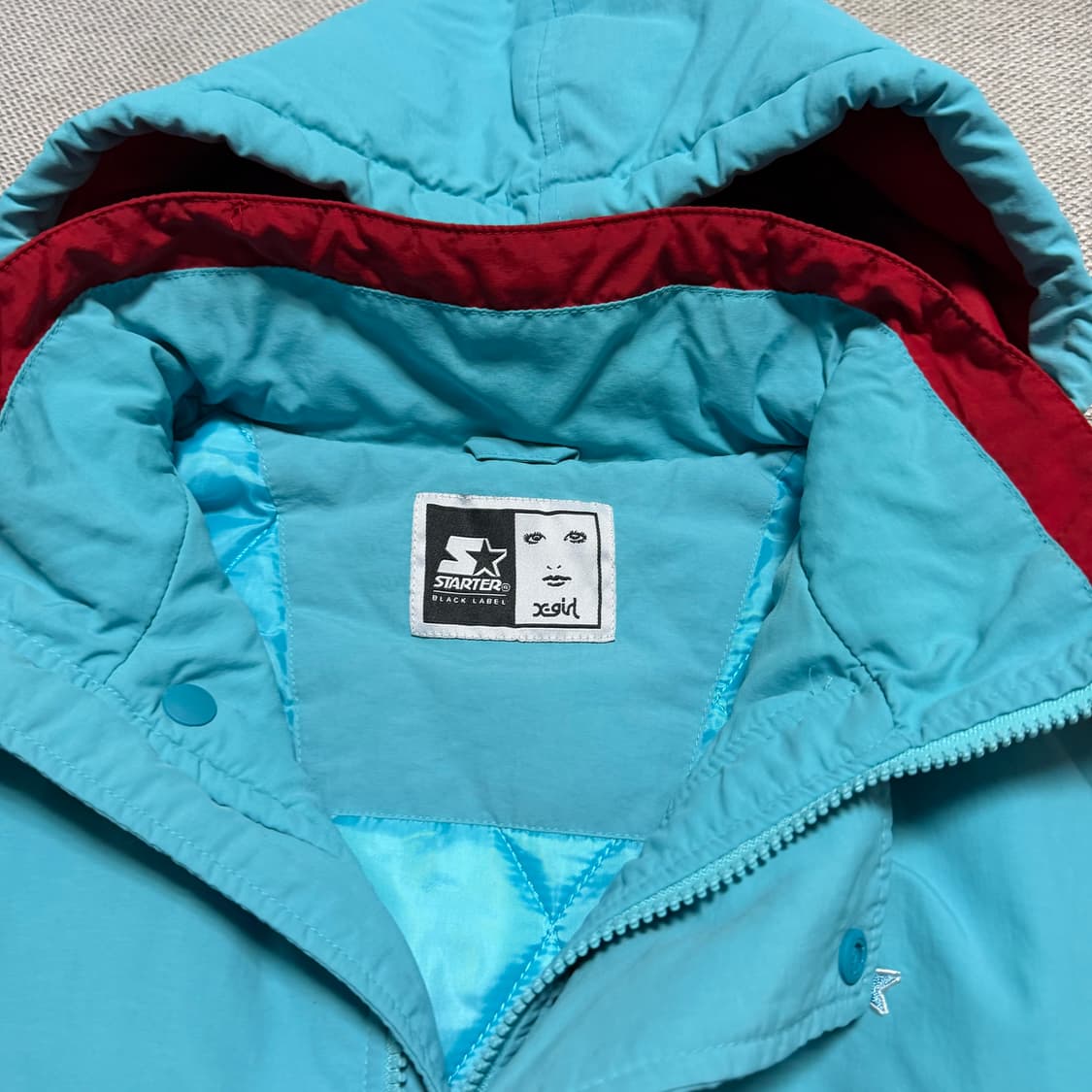 스타터 x X-GIRL 후드 패딩자켓 상품이미지4