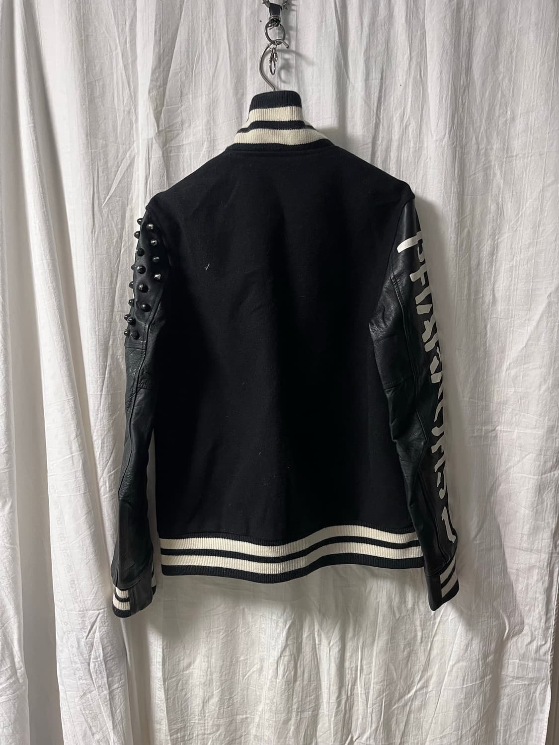 Archive Studded Varsity leather Jacket 상품이미지5