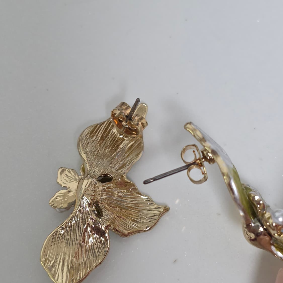 일본빈티지)자연모리걸 스즈코 플로럴 꽃잎 로맨틱 귀걸이 상품이미지4