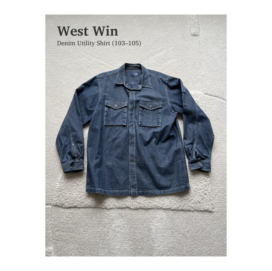 West Win 데님 유틸리티 셔츠 자켓 (103-105) 상품이미지1