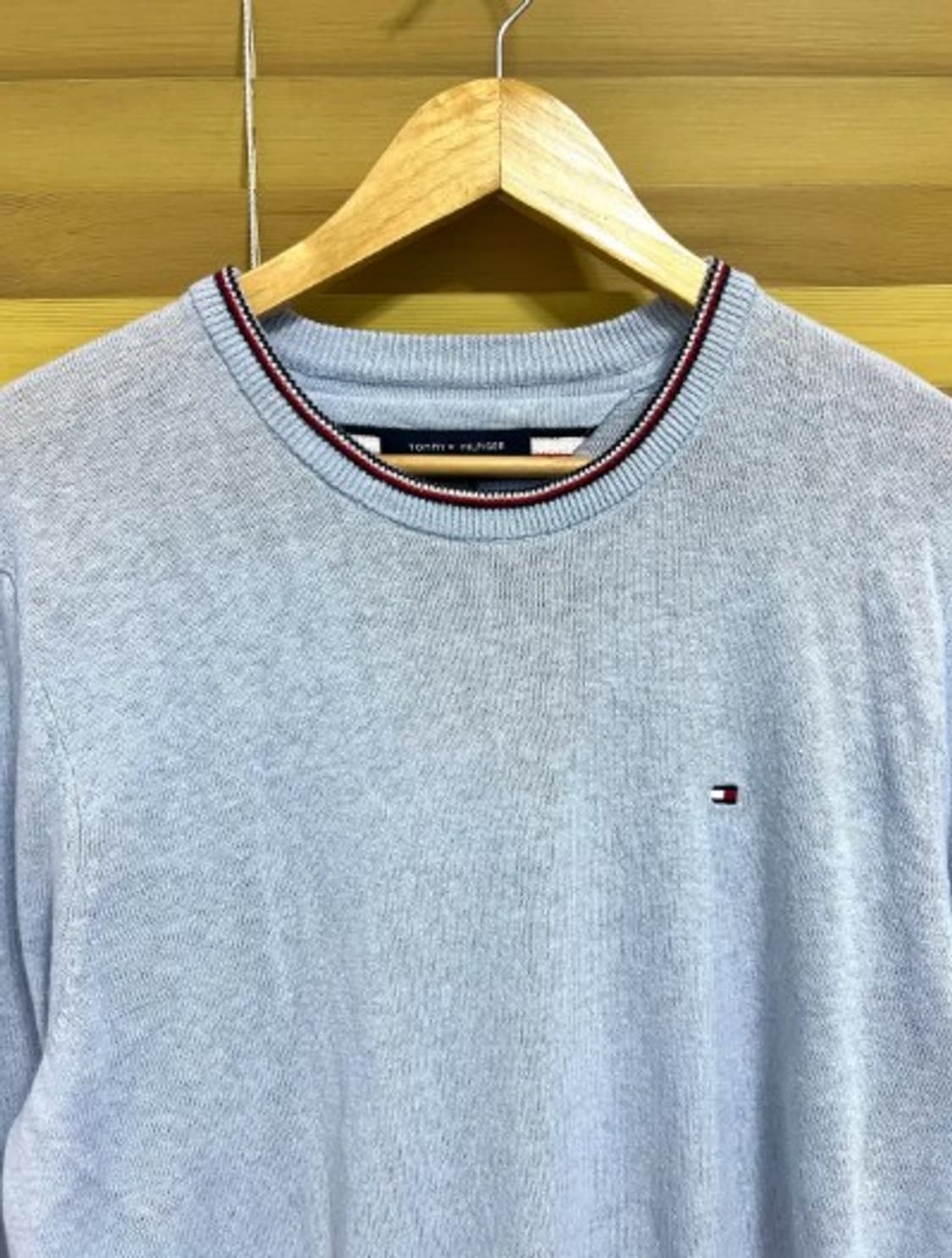 타미힐피거 남성 라운드 린넨코튼니트 S 상품이미지1