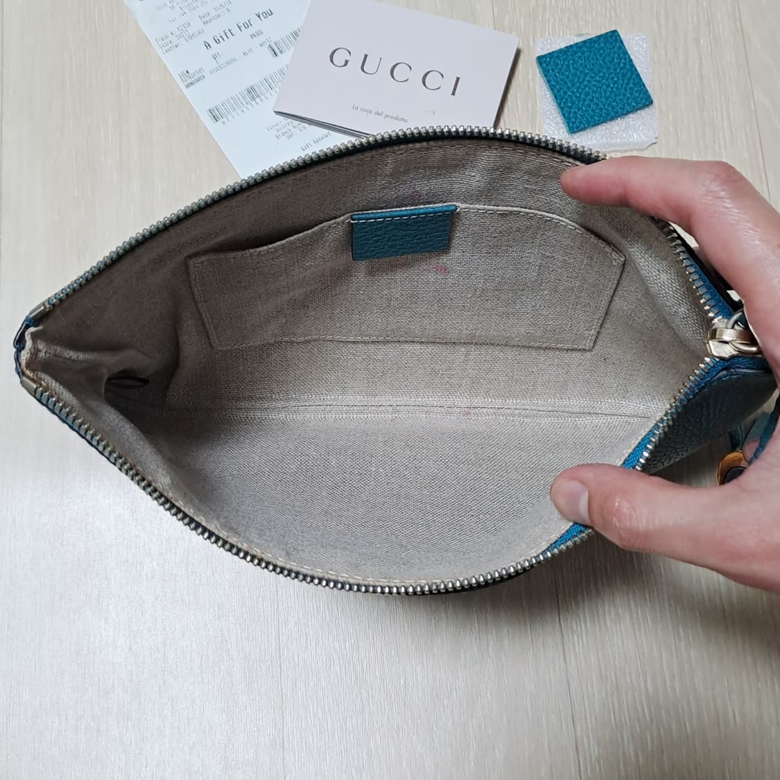 [100%/정품] 구찌 뱀부 태슬 레더 클러치, 구찌클러치,구찌파우치 상품이미지9