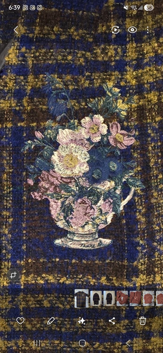 Thursday Island 체크 롱 코트 M 상품이미지5