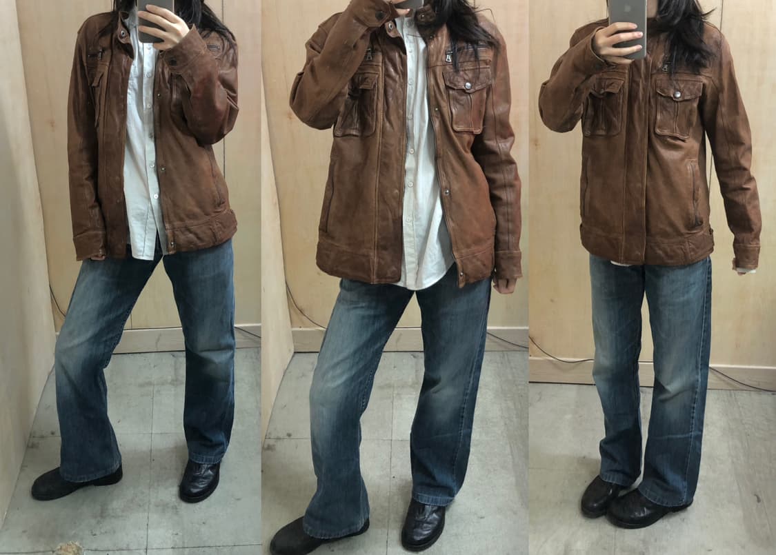 빈티지 guess 리얼 레더 자켓 상품이미지2