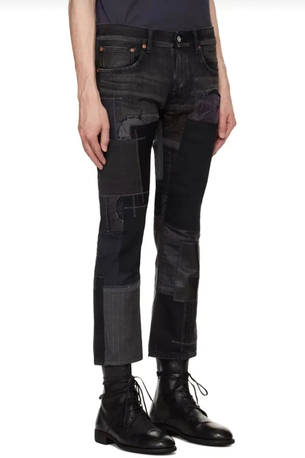 (구함)24fw 준야와타나베 패치워크 진 s 상품이미지1