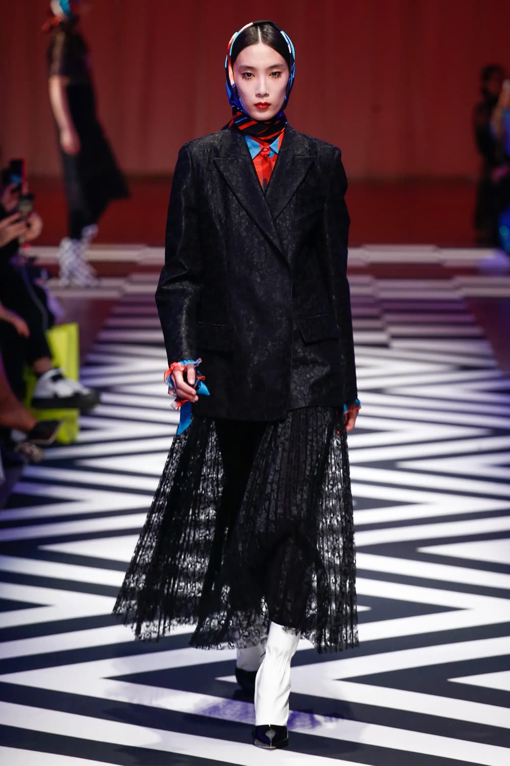 17aw MSGM 레이스 테일러드 자켓 상품이미지2