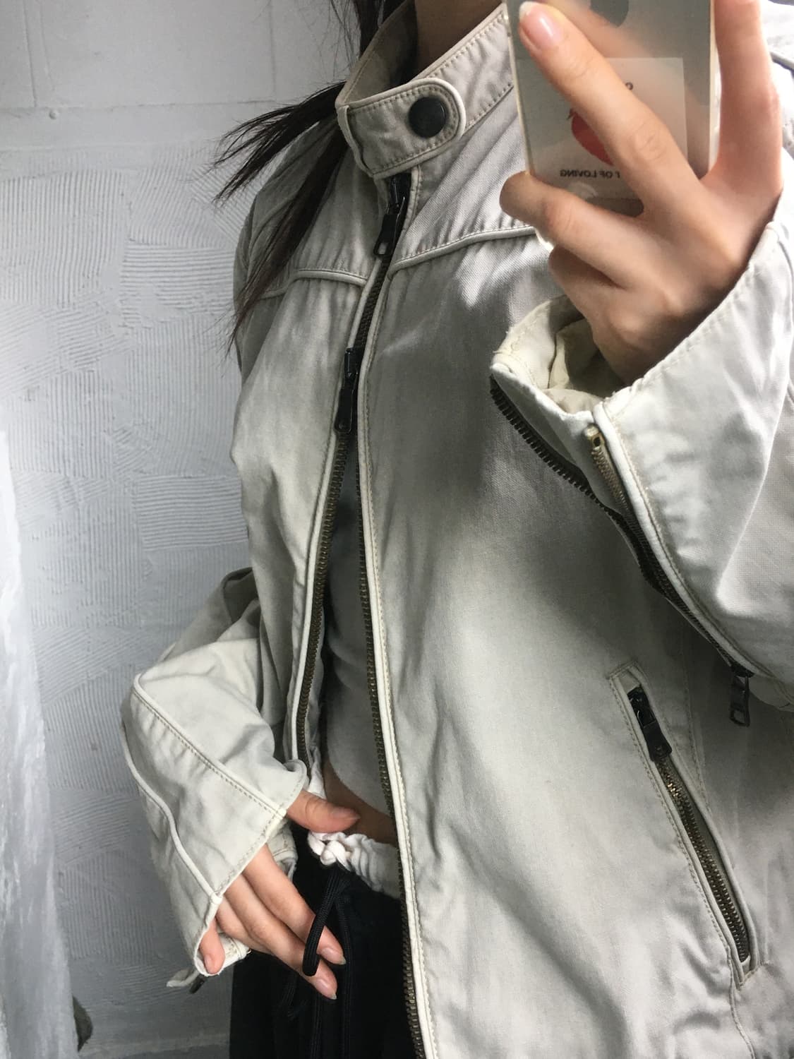 Armani Exchange 아르마니 익스체인지 파이핑 바이커 자켓  상품이미지3