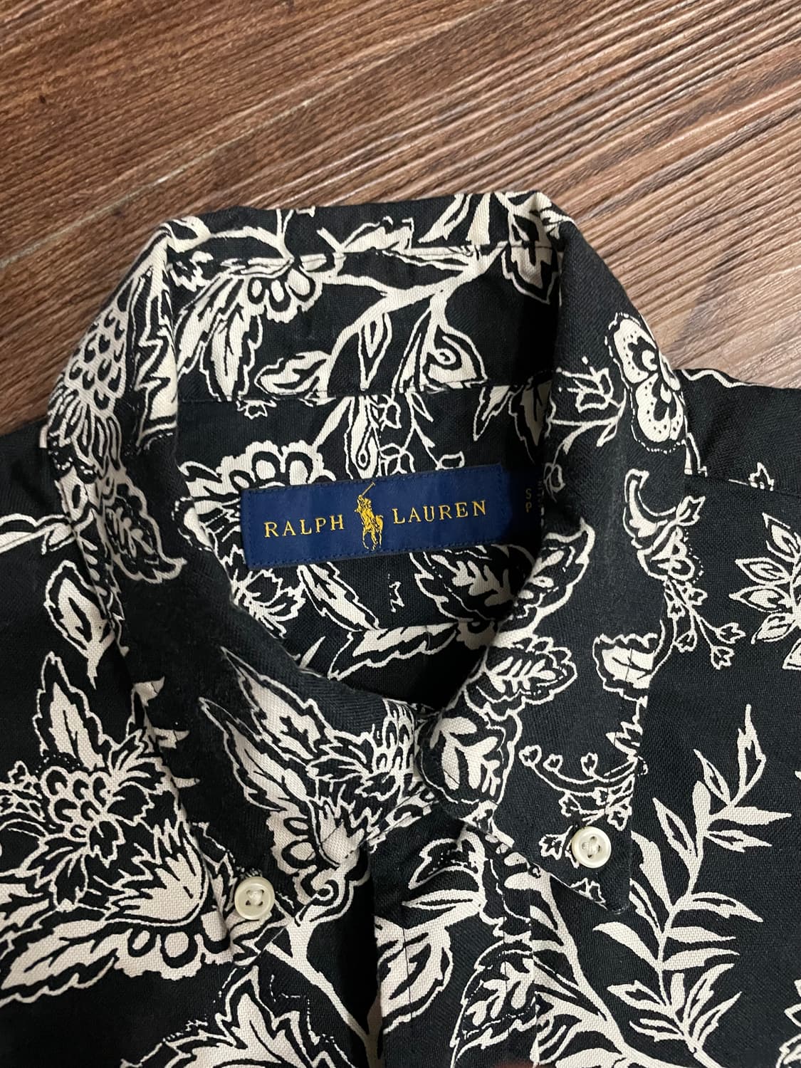 폴로 랄프로렌 하와이안 캠프 셔츠 블랙 상품이미지4