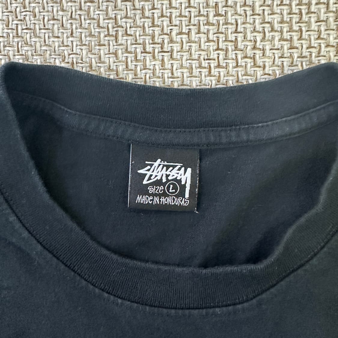 L 빈티지 프린팅 블랙 반팔티 0410D 상품이미지2