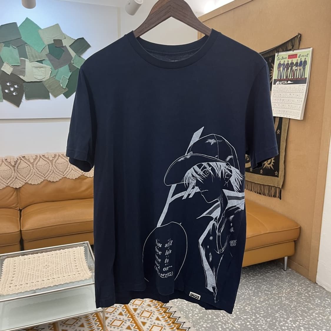 유니클로 스트릿 펑크 키치 소년점프 반팔티 M C10798 상품이미지3