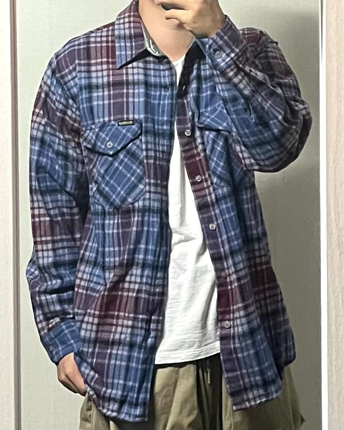 오시코시 플란넬 체크 셔츠 상품이미지1