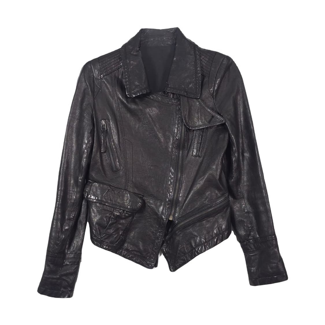 이태리 램스킨 멀티포켓 라이더 자켓 L 상품이미지1