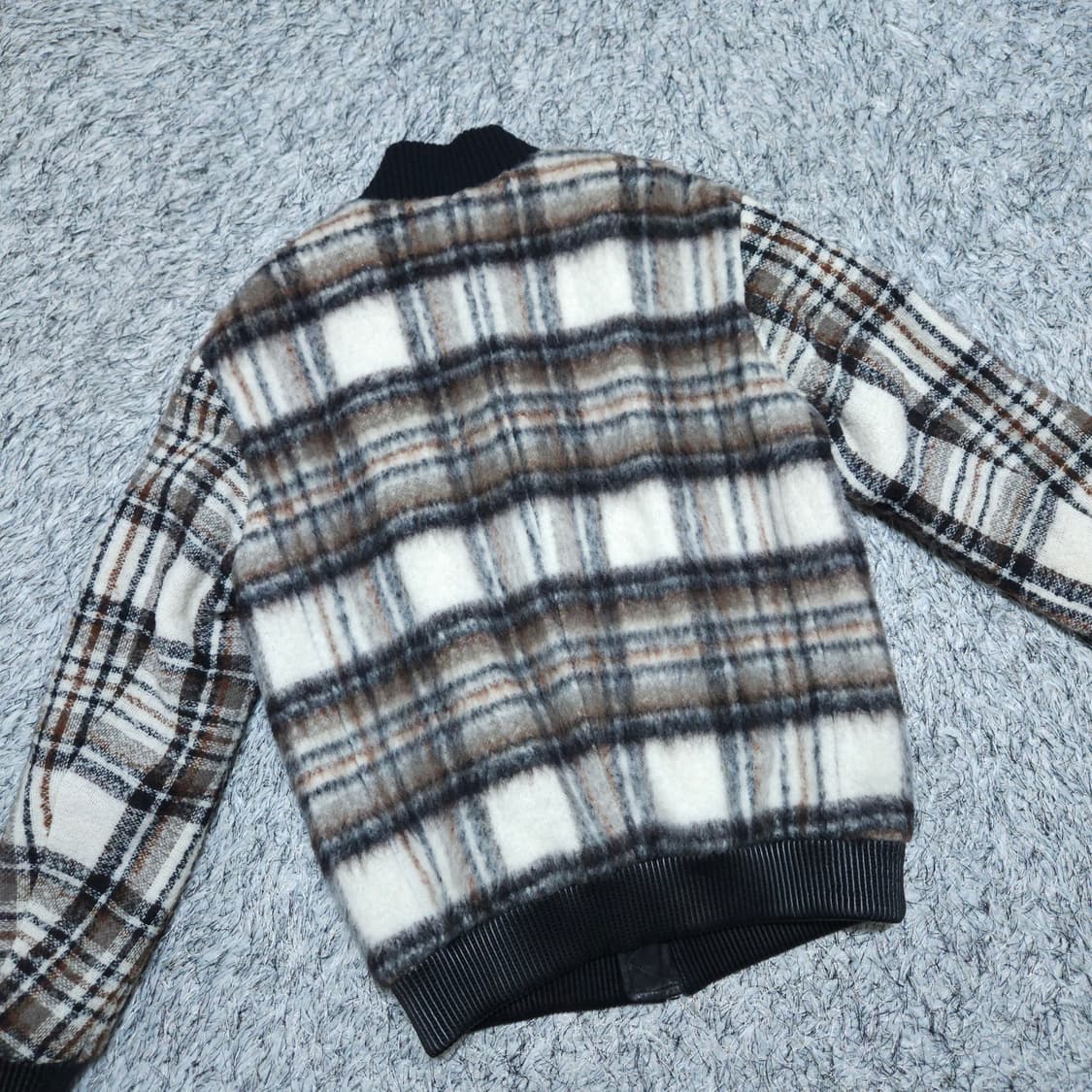 시스템옴므)100 모혼방 나일론 블루종점퍼 / 왕눈이샵 상품이미지5