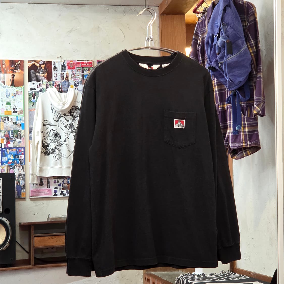 벤데이비스 JPN 블랙 포켓 롱슬리브 상품이미지1