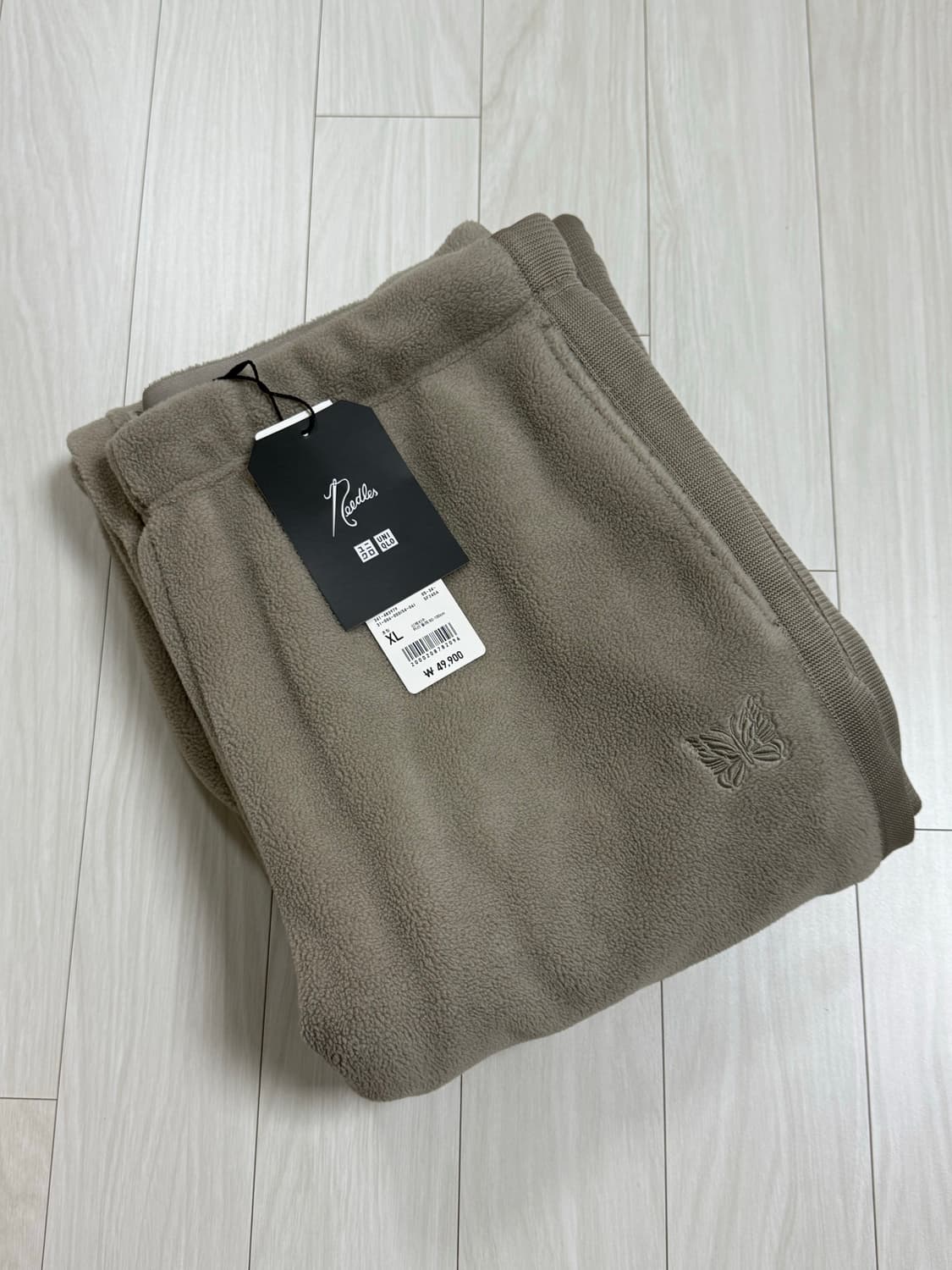 유니클로 니들스 후리스 와이드 팬츠 베이지 xl 상품이미지1