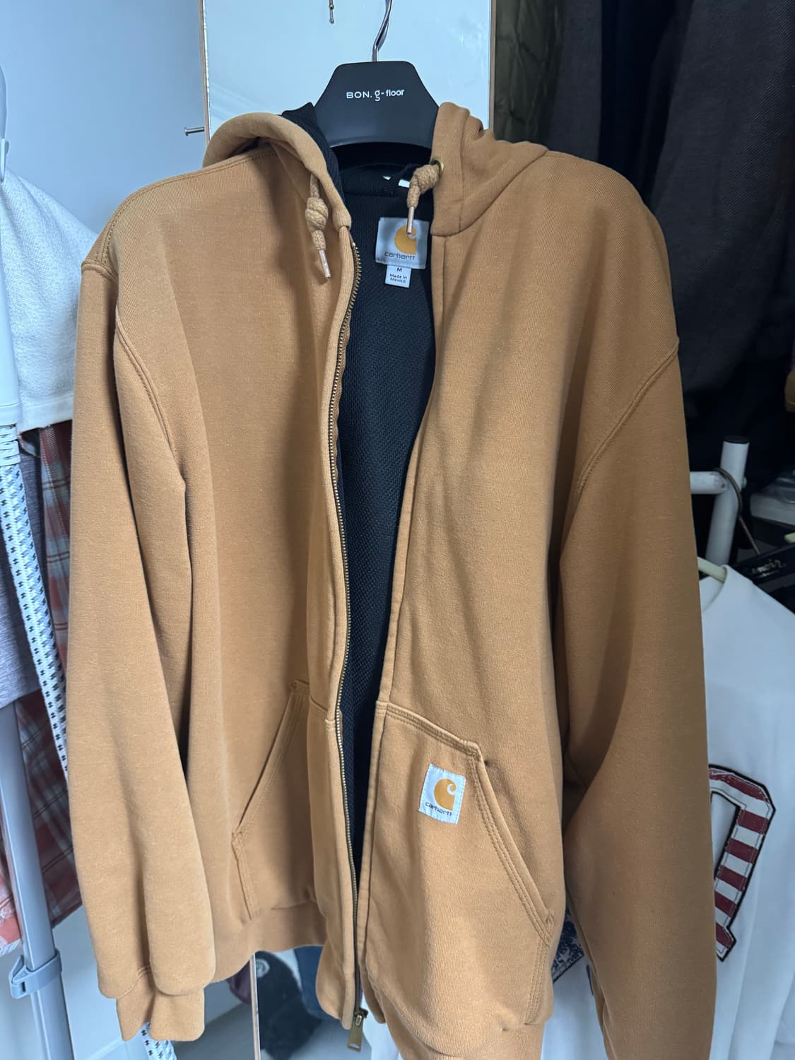 칼하트 브라운 후드 집업 M 상품이미지1